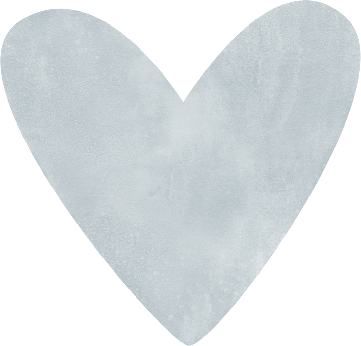 Blue Watercolor Heart Clipart